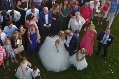Photo aerienne de mariage par drone